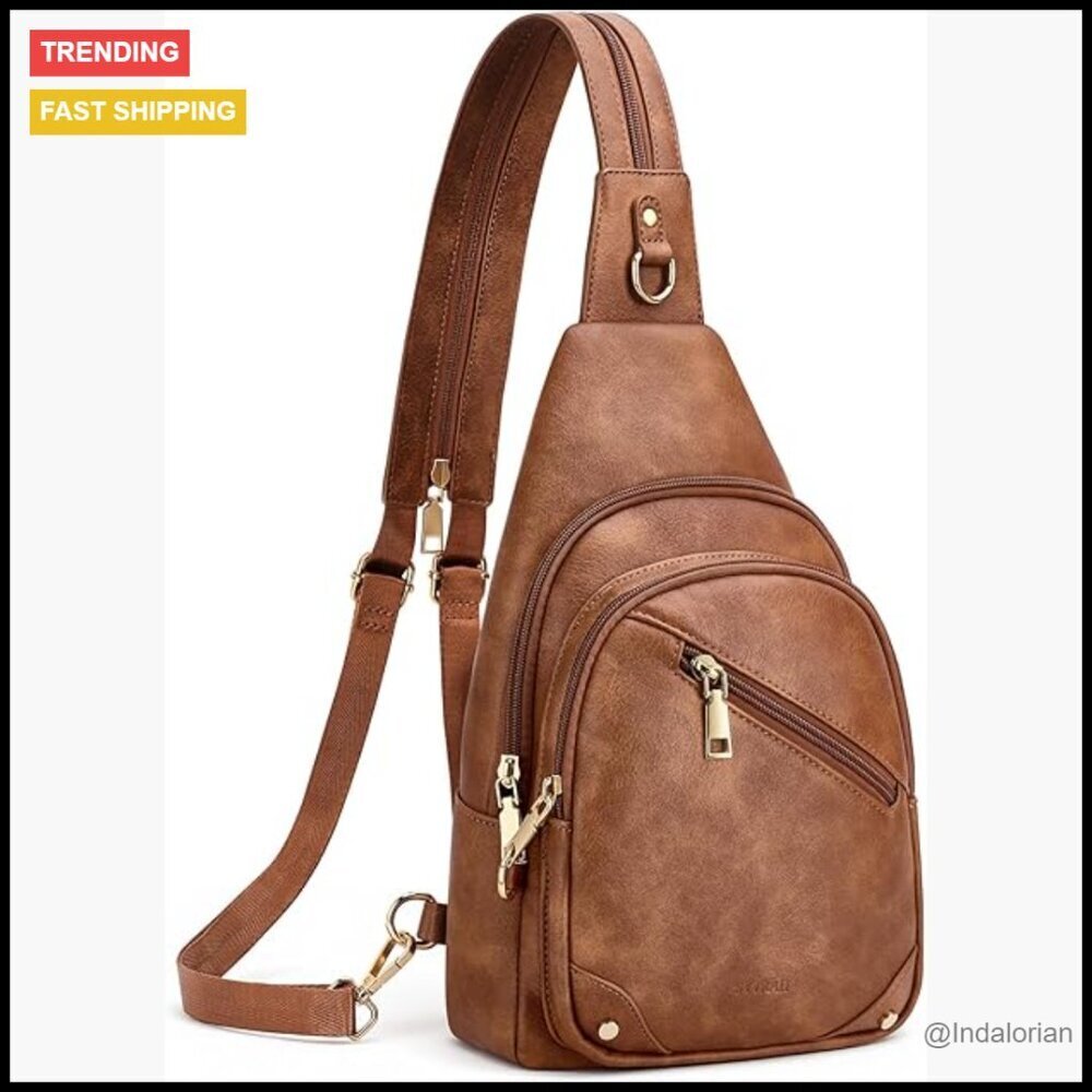 Convertible Sling Backpack Anti-Theft RFID Crossbody Purse Adjustable Straps